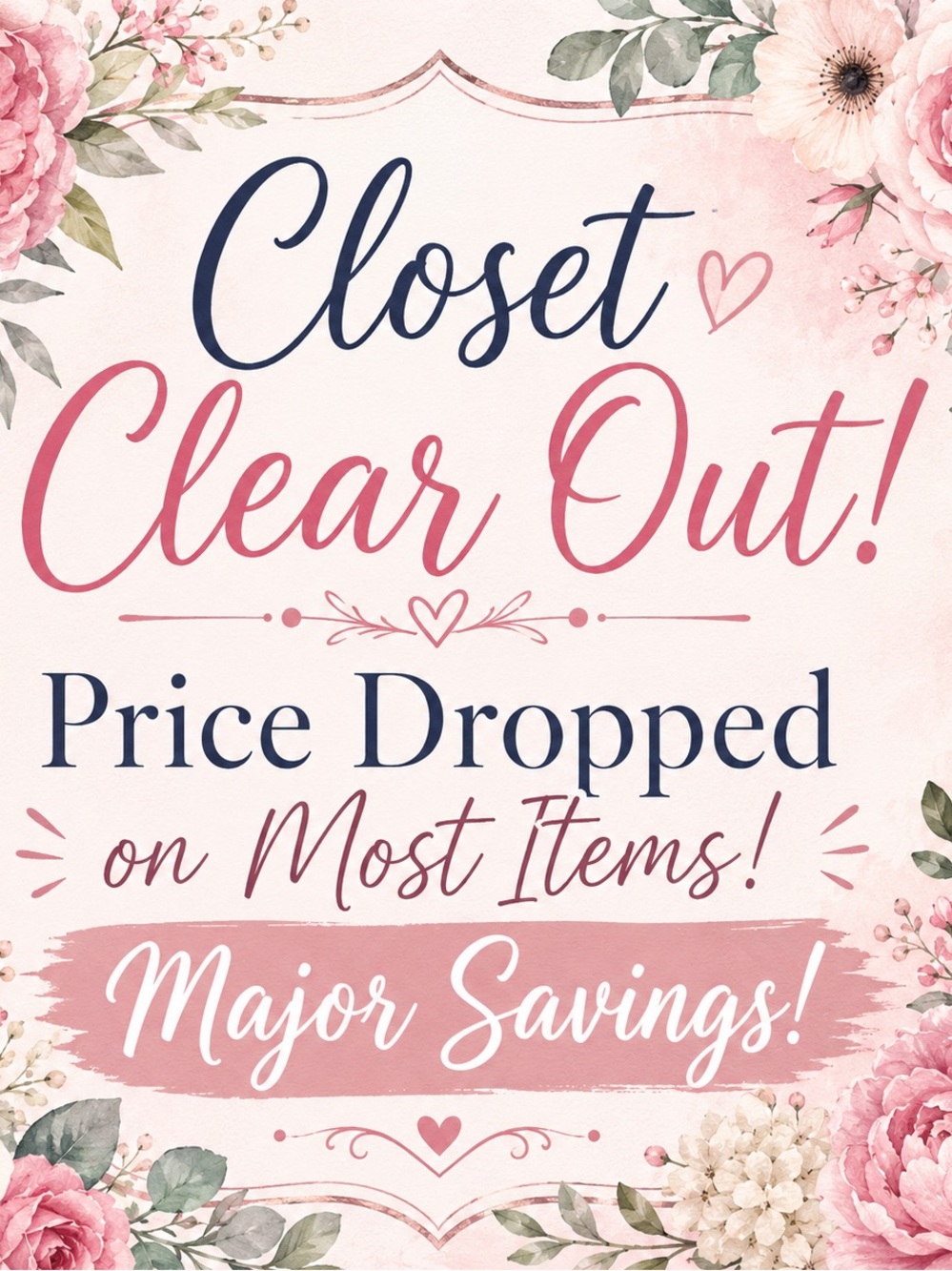 Closet Clear Out